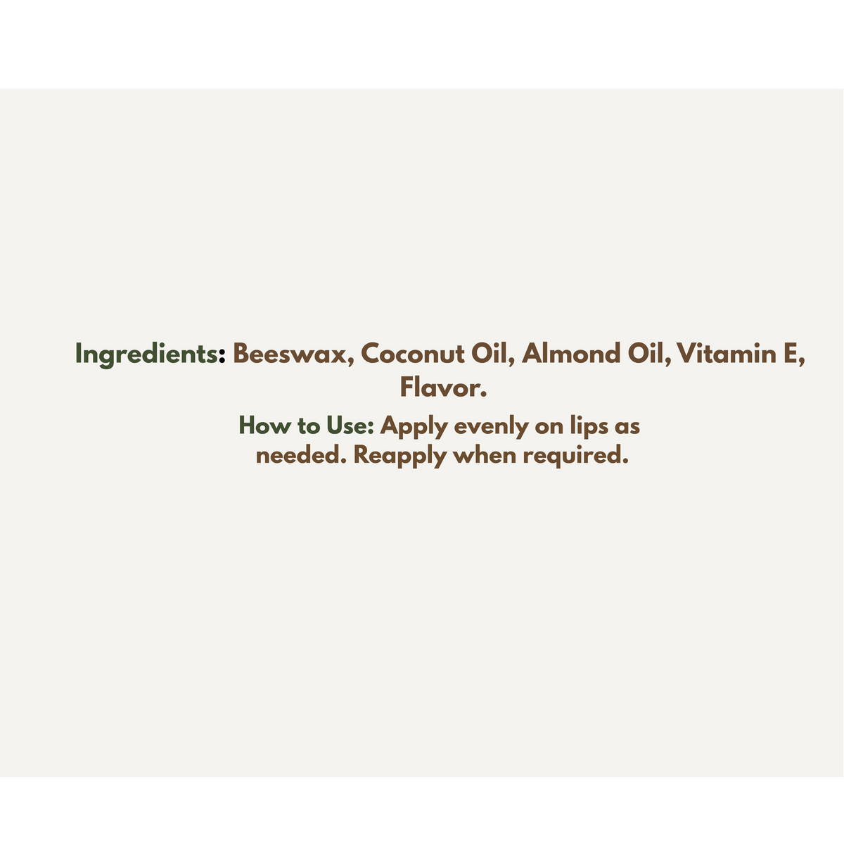 Honey Bee Wax Lip Balm - Female