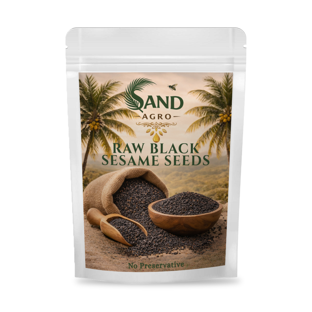 Raw black sesame seeds / karutha ellu