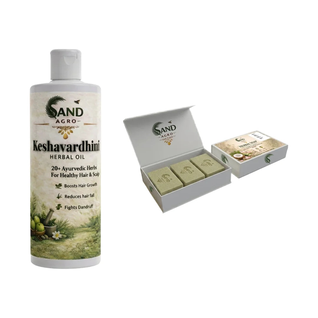 Keshavardhini Herbal Oil 100ml + Herbal Soap 200gm (COMBO )
