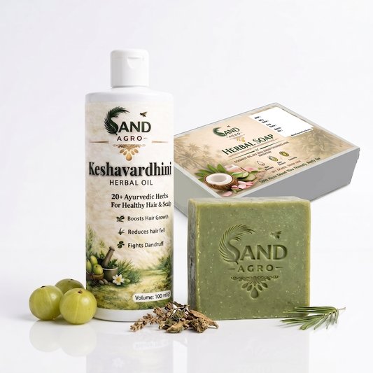 Keshavardhini Herbal Oil 100ml + Herbal Soap 200gm (COMBO )